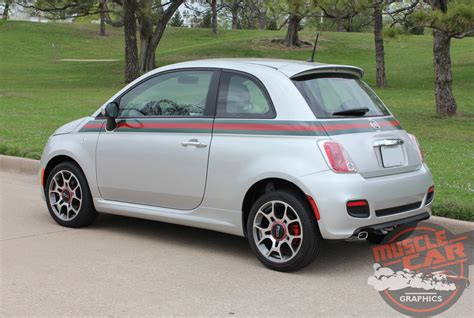 Fiat 500 SE5 ITALIAN GUCCI STRIPE Upper Body Door Accent 